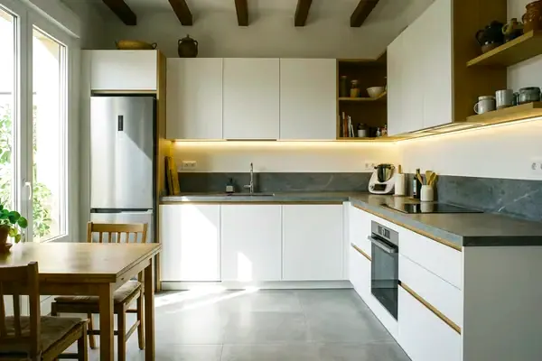 Cocina moderna reformada en Castellar del Vallès